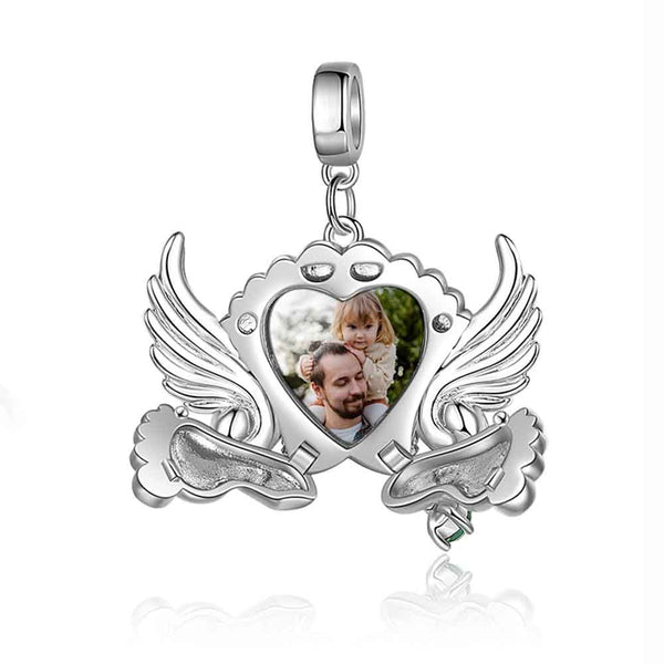 Personalized Baby Feet Photo Jewelry Charm