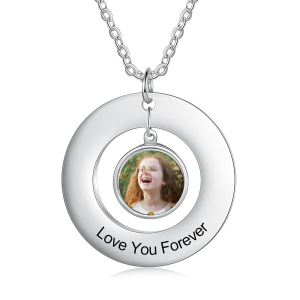 Stainless Steel Customized Photo Pendant Necklace