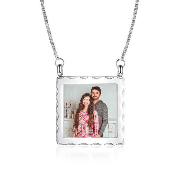 Stainless Steel Personalized Photo Necklace