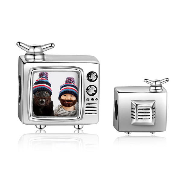 TV Shape Custom Photo Bracelet Charm