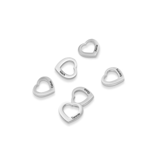 Stainless Steel Heart Charms