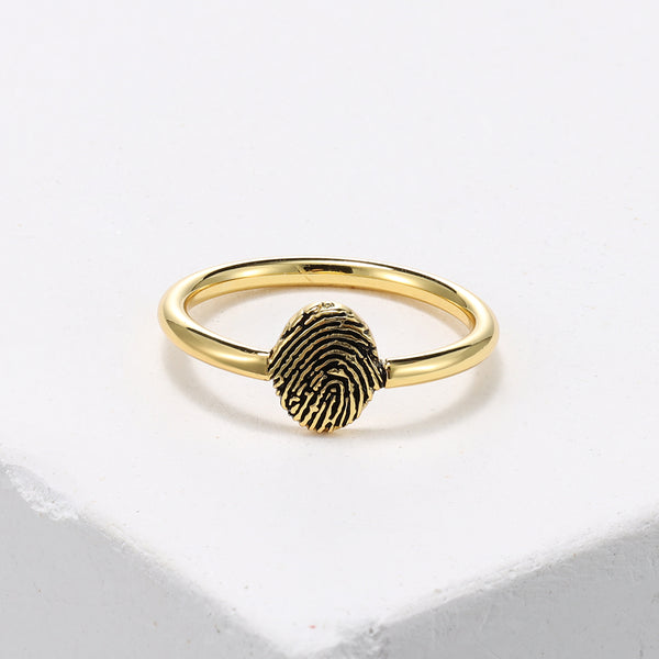 Personalized Fingerprint Ring