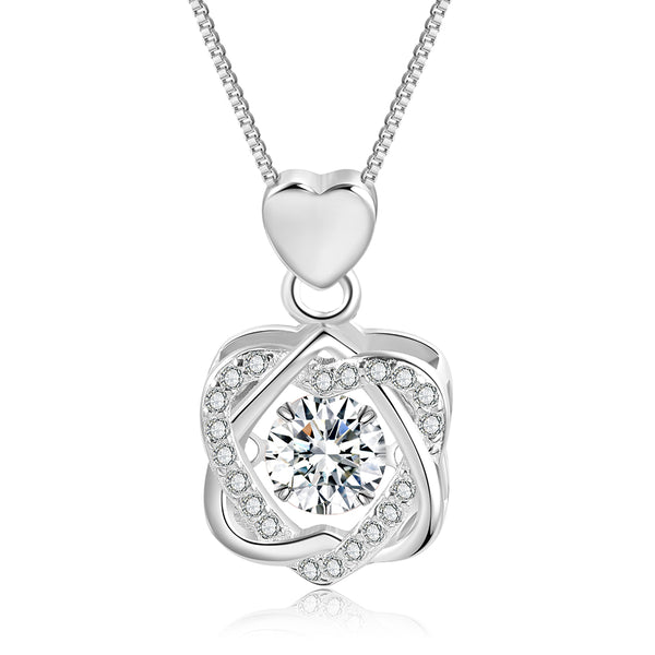 925 Sterling Silver Moissanite Necklace