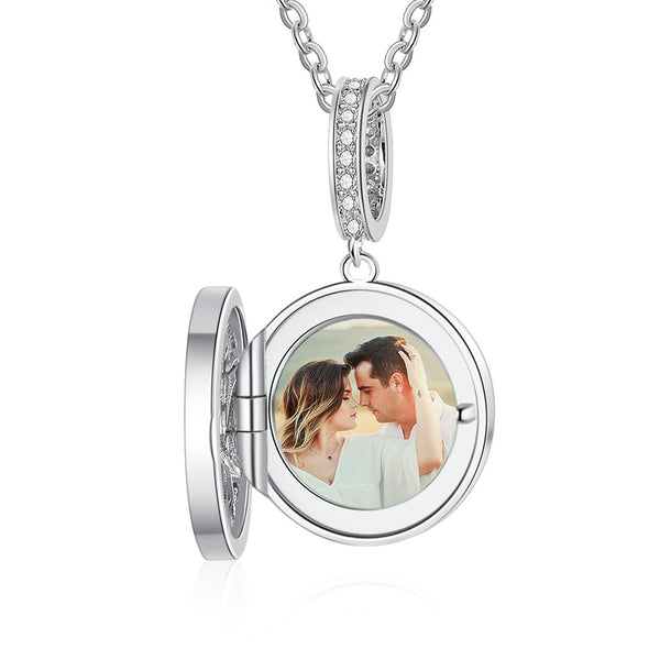 Personalized Sterling Silver Photo Necklace