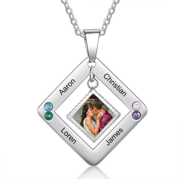 Personalized Stainless Steel Photo Necklace