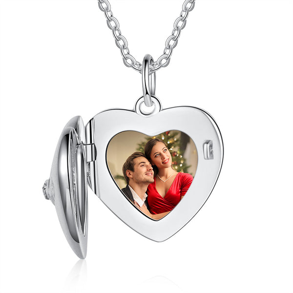 Custom Heart Photo Necklace