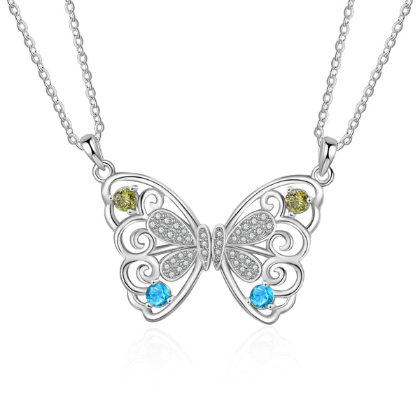 Custom Butterfly Friend Necklace