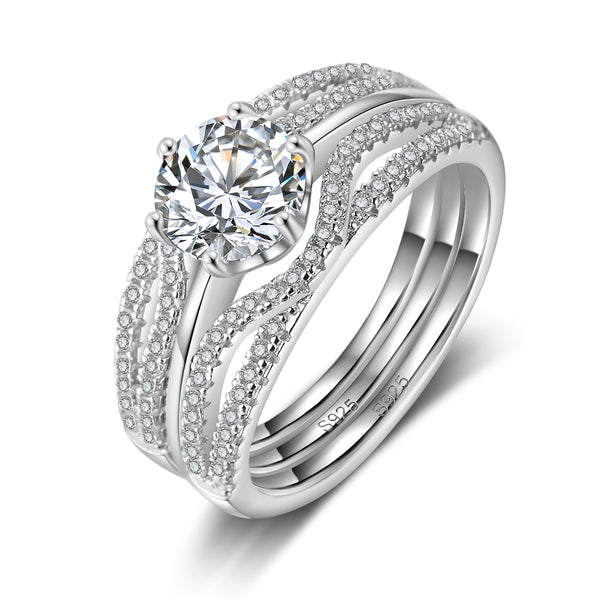 925 Sterling Silver Moissanite Ring