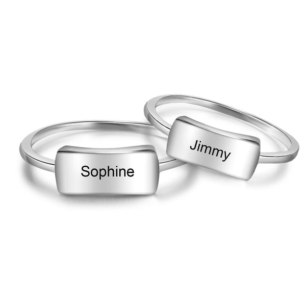 Engraved Name Ring