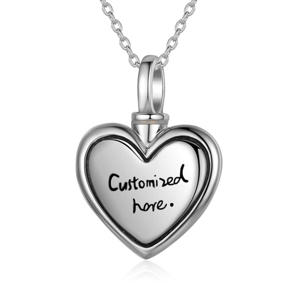 Custom Heart Ashes Necklace