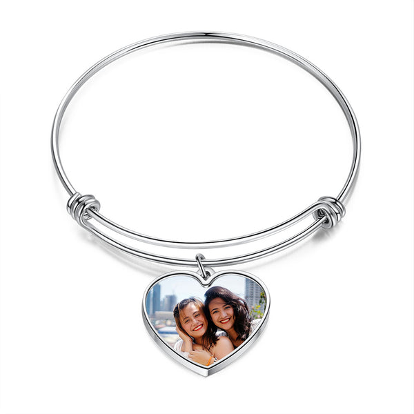 Personalized Stainless Steel Photo Bracelet