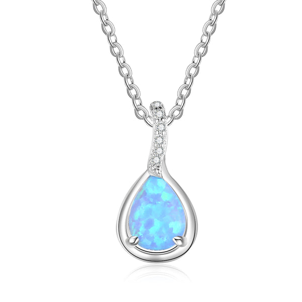 Opal Necklace With 45cm Chain