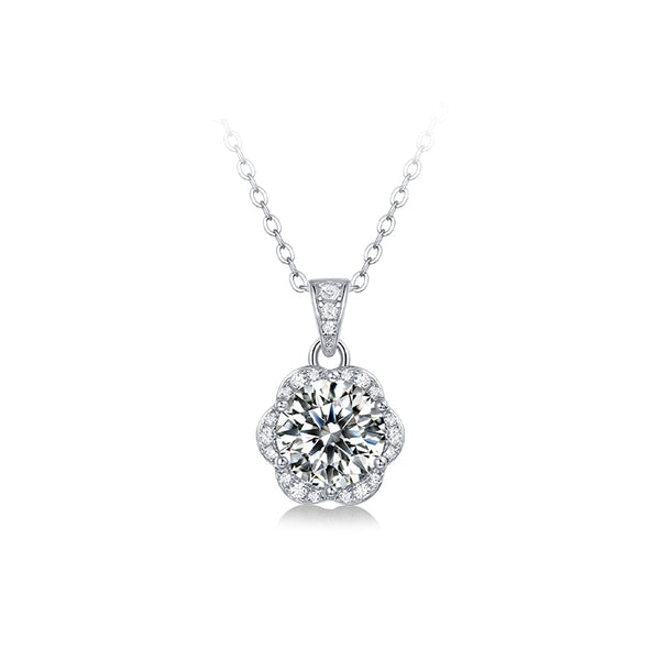 925 Sterling Silver Moissanite Necklace