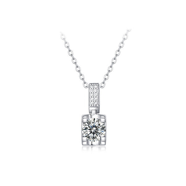 925 Sterling Silver Moissanite Necklace