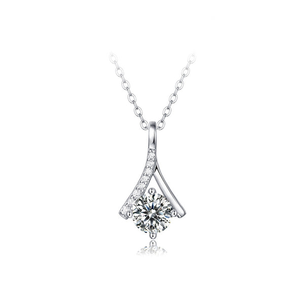 925 Sterling Silver Moissanite Necklace