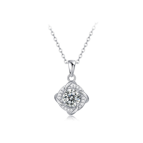 925 Silver Moissanite Necklace