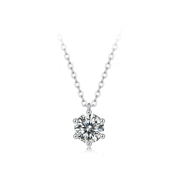 925 Sterling Silver Moissanite Necklace