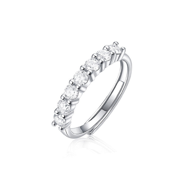 925 Sterling Silver Moissanite Ring