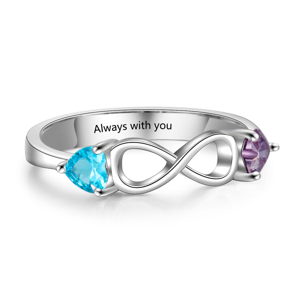 Custom Two Birthstone Rings