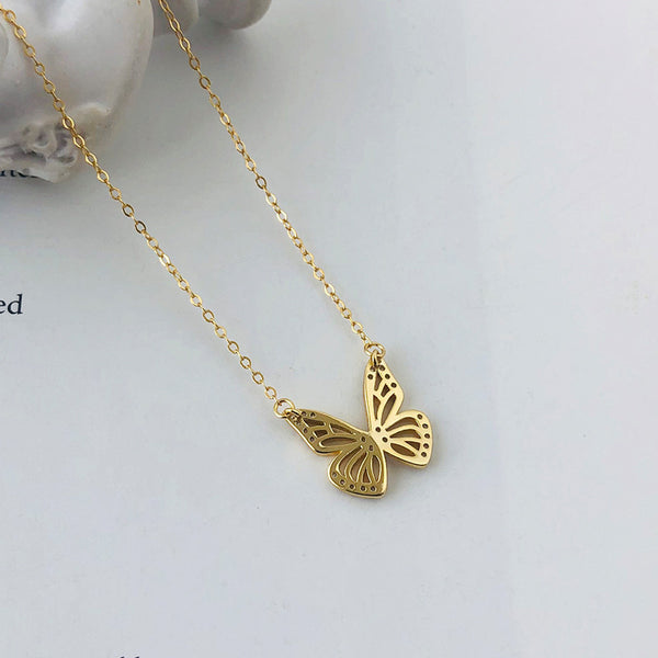 925 Sterling Silver Butterfly Necklace