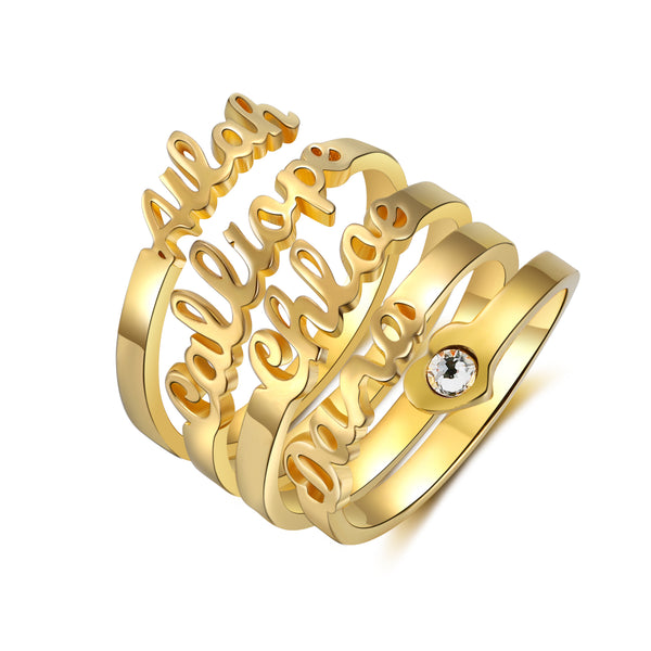 Personalized Name Opening Ring