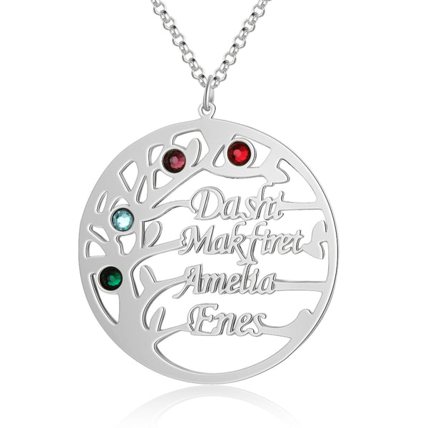 Personalized Tree of Life Name Necklace