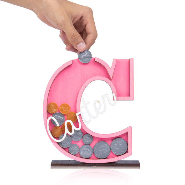 Custom Letter Money Piggy Bank