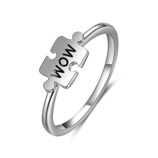 Custom Name Puzzle Ring