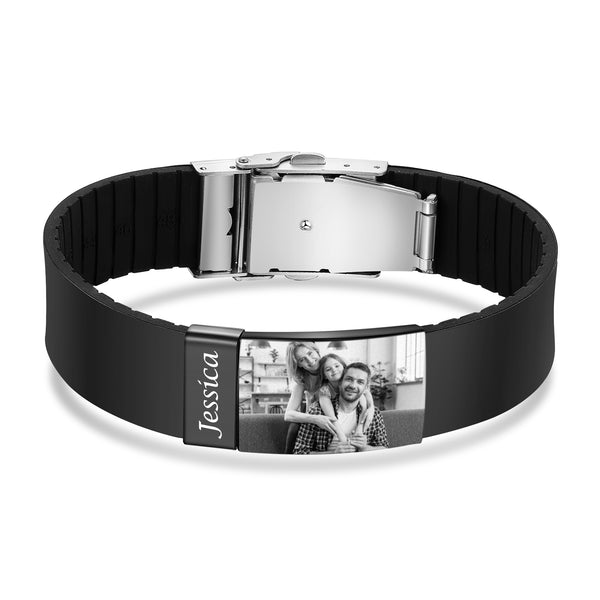 Custom Photo Men Bracelet