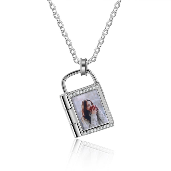 Custom Photo Lock Necklace