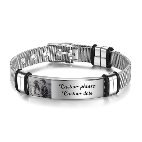 Custom Photo Bangle Bracelet