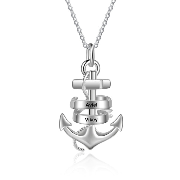 Custom Name Anchor Necklace