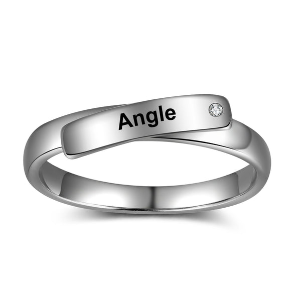 Custom Name Couple Ring