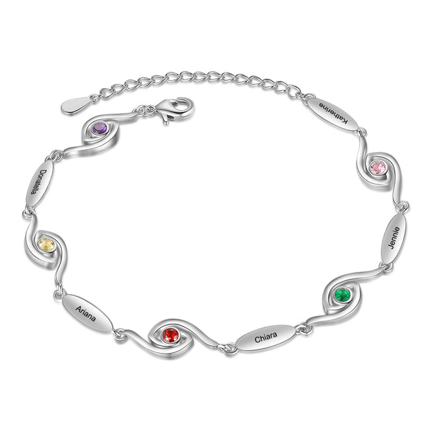 Personalized Evil Eye Bracelet