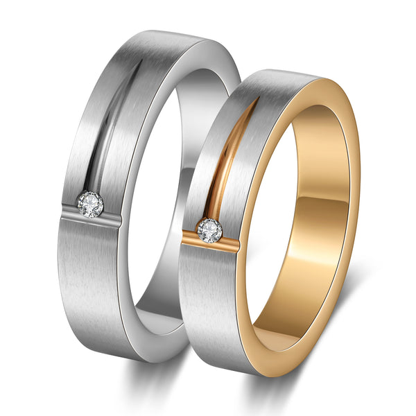 Custom Stainless Steel Couple Ring