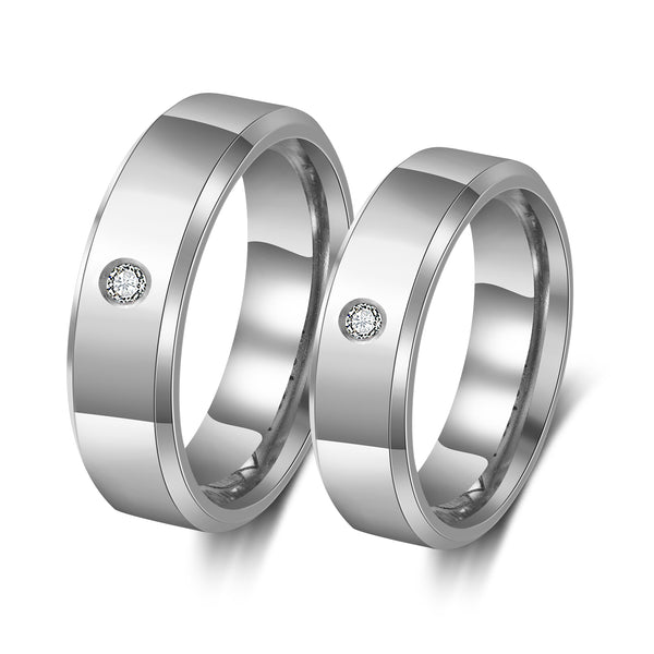 Custom Stainless Steel Couple Ring