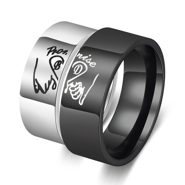 Custom Stainless Steel Couple Ring