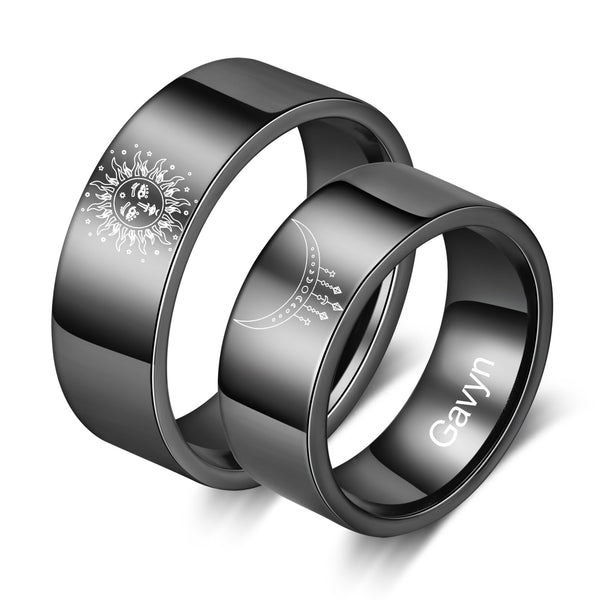 Custom Stainless Steel Couple Ring