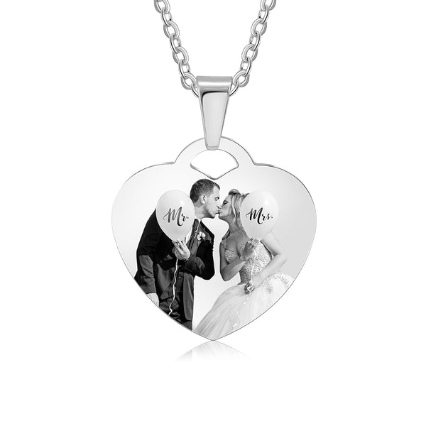 Personalized Stainless Steal Photo Necklace