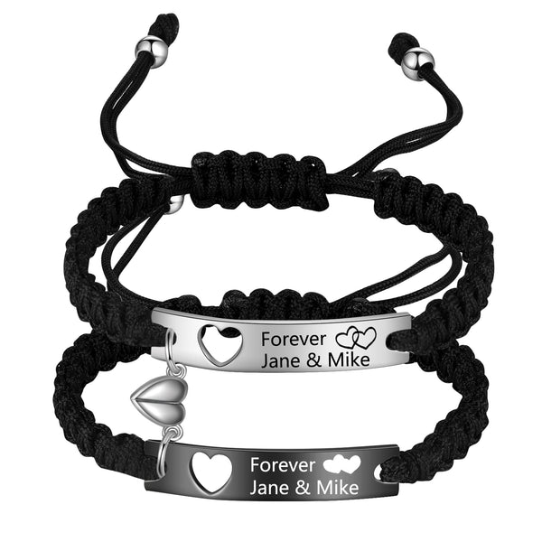 Custom Name Couple Bracelet