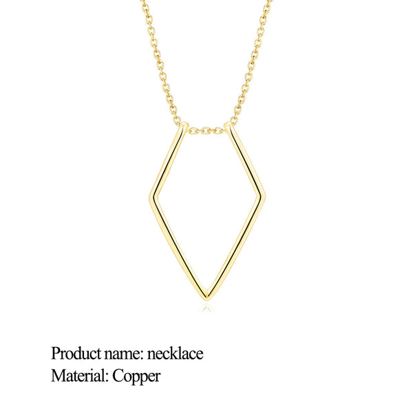 Geometric Ring Holder Necklace