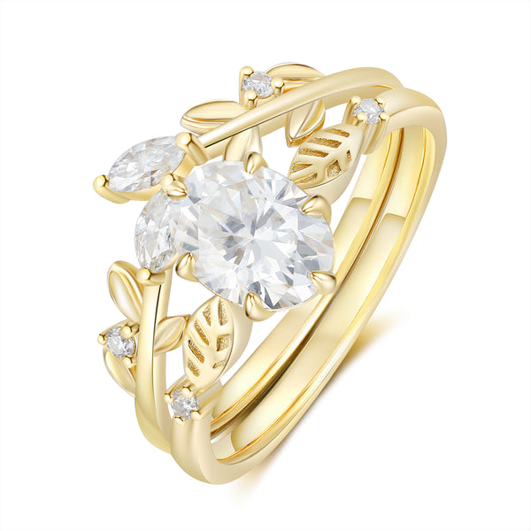 K Gold Lab Moissanite Ring