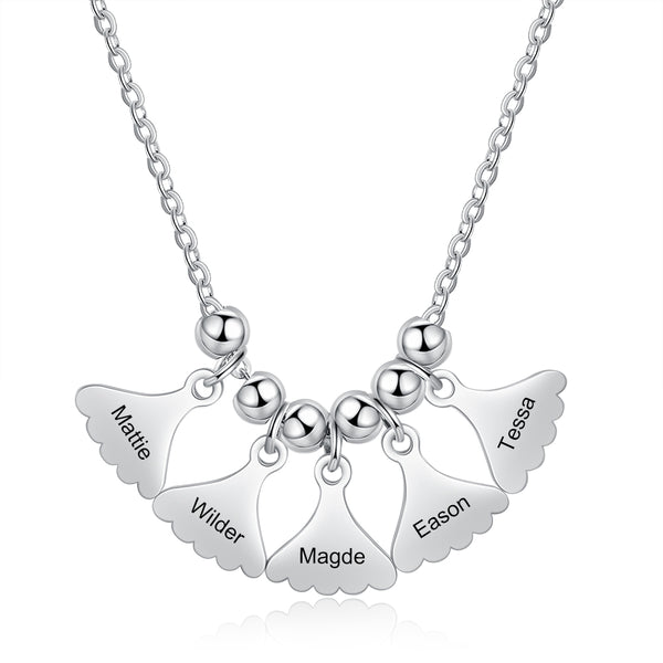 Personalized Stainless Steel Leaf Necklace