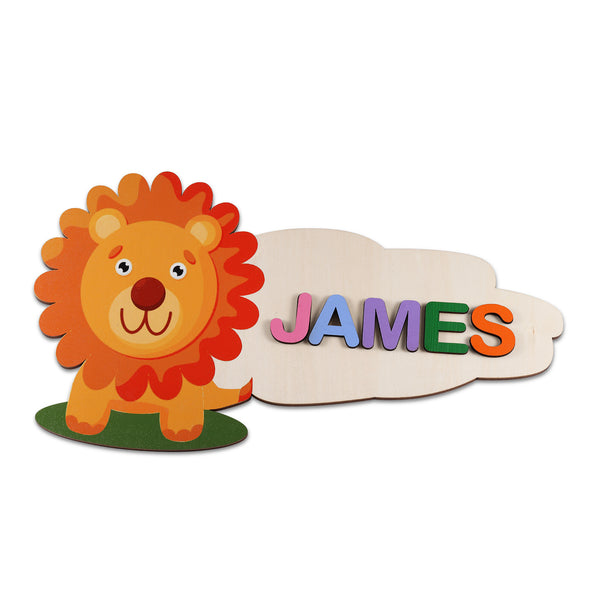 Custom Name Lion Puzzle