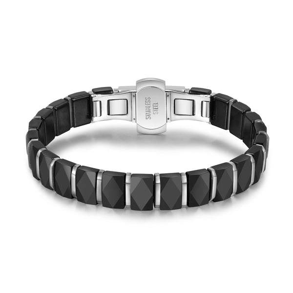 Ceramic Stainless Steel Men Bracelet