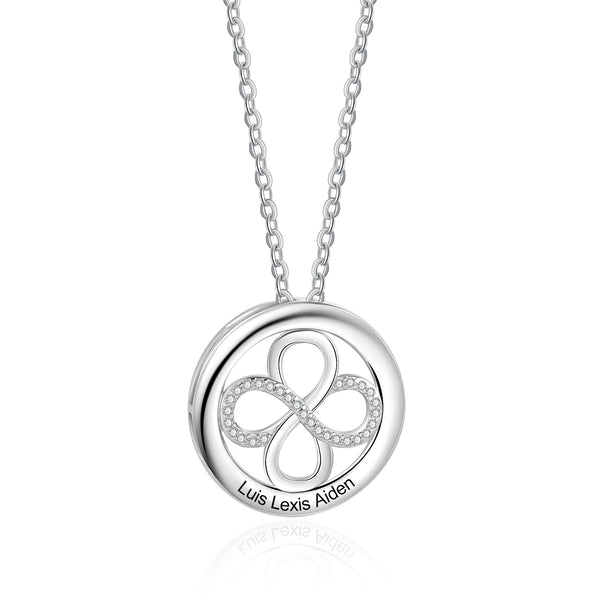 Engraved Name Infinity Necklace