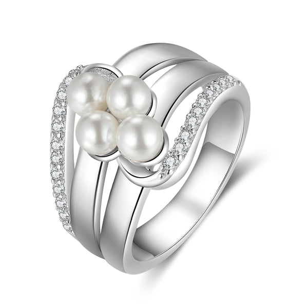 Custom Name Pearl Ring