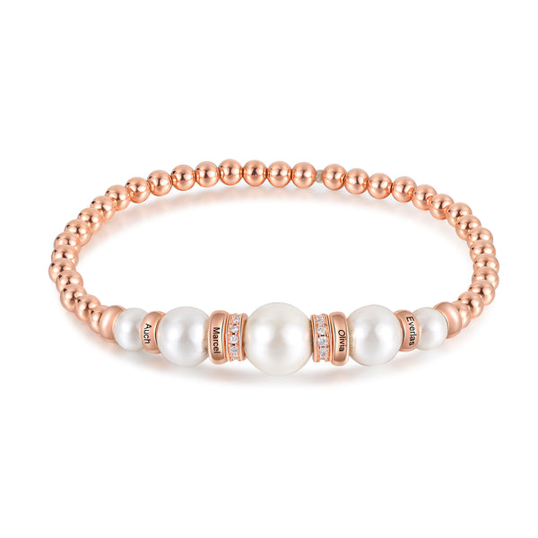 Rose Gold Pearl Bracelet