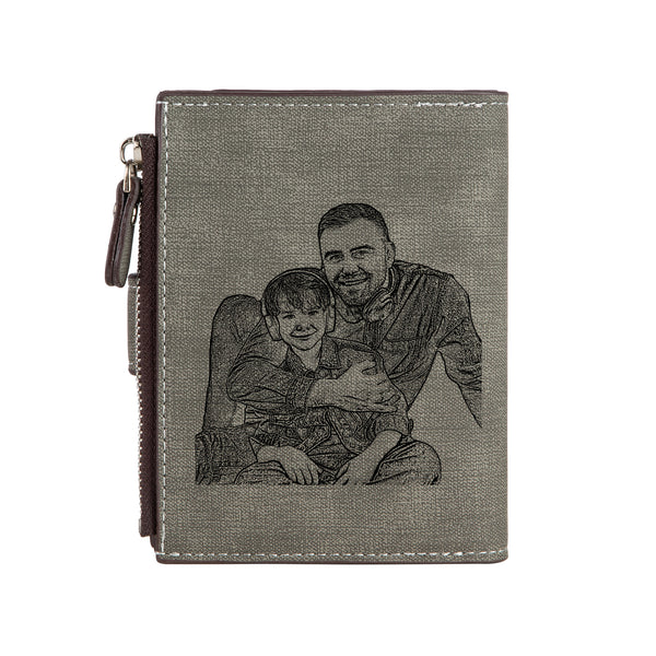 Custom Photo Leather Wallet