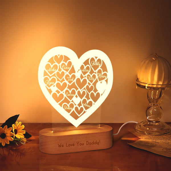 Custom Heart Night Light